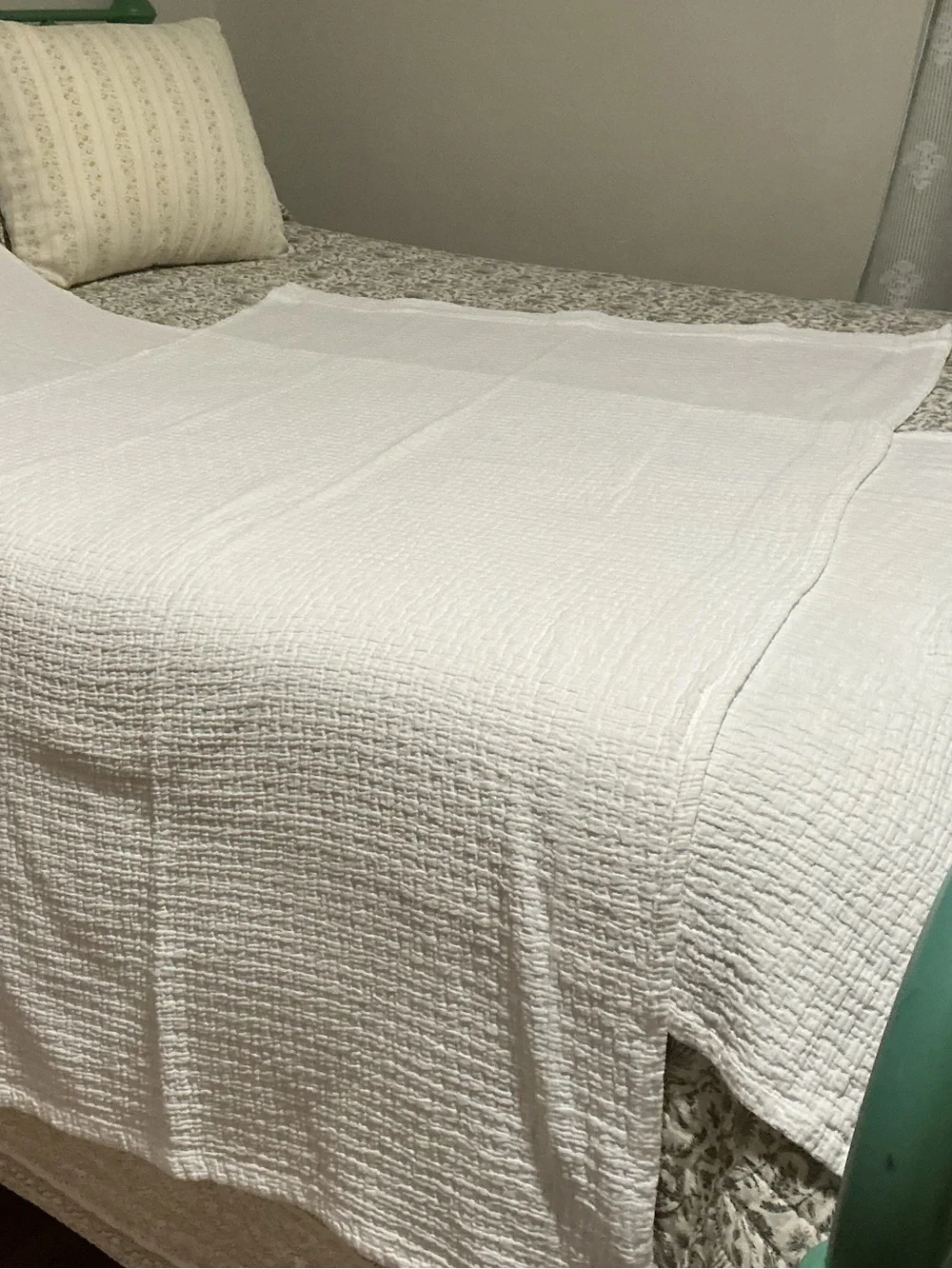 NWOT 2 Sets of Crisp White Textured Cotton Drapes